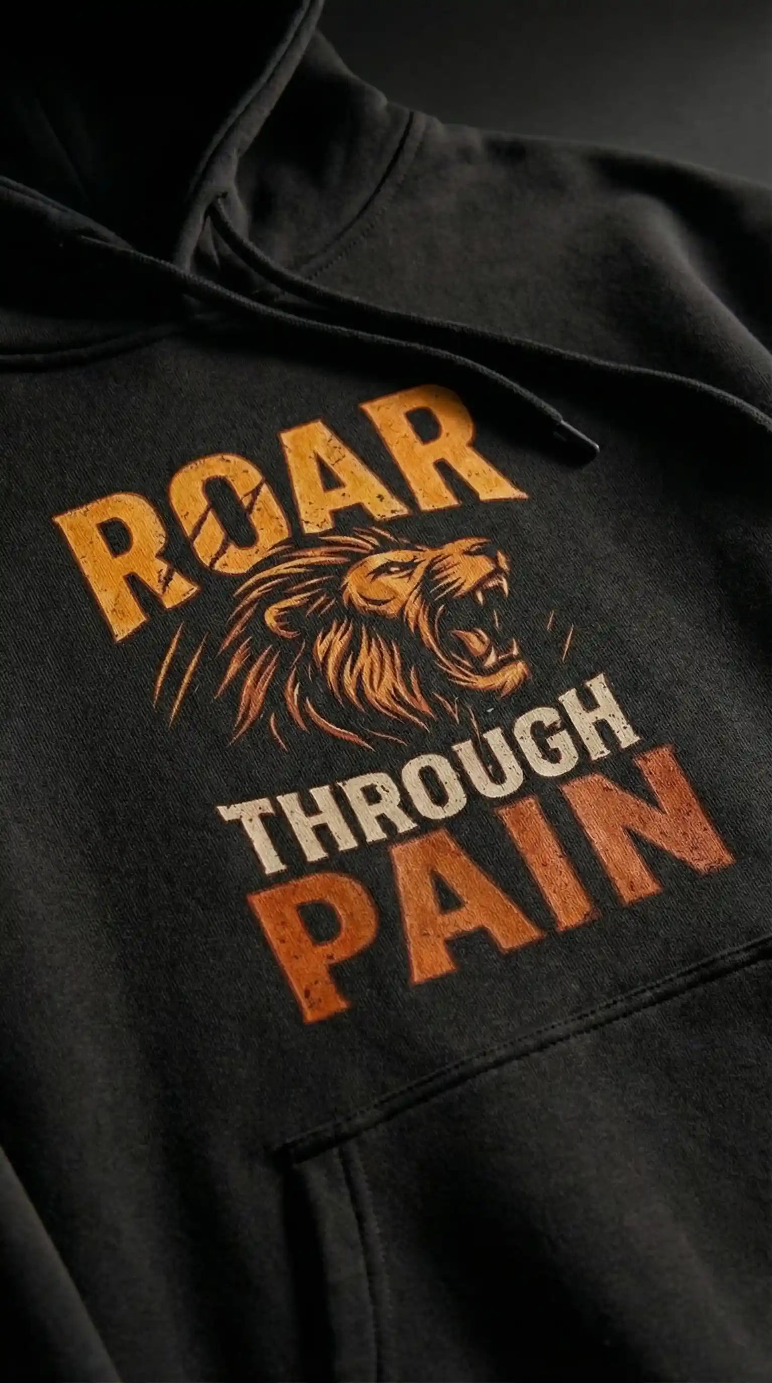 Roar Through Pain — Unisex Premium Oversized Hoodie
