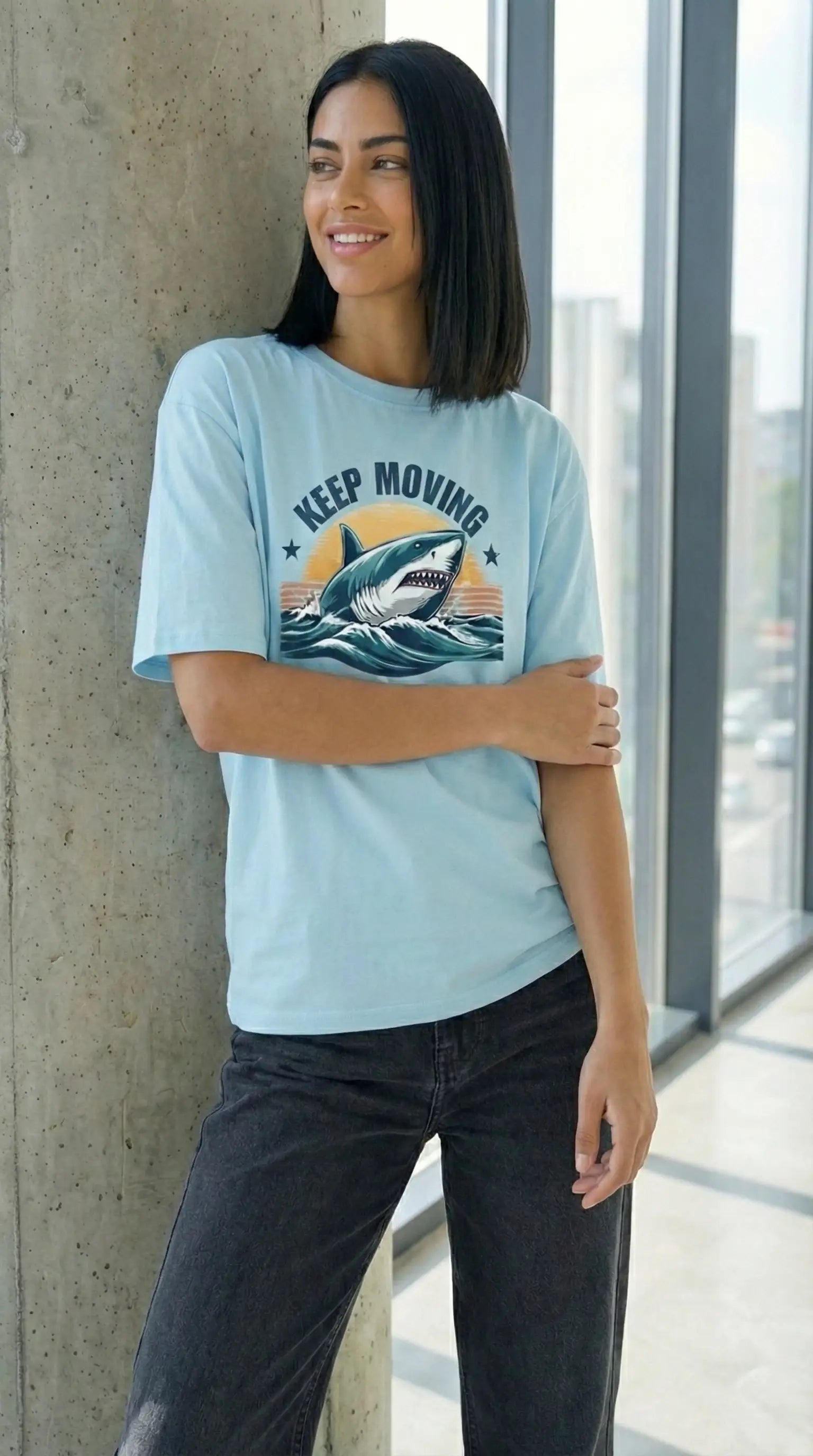 Keep Moving — Unisex Premium Oversized T-Shirt
