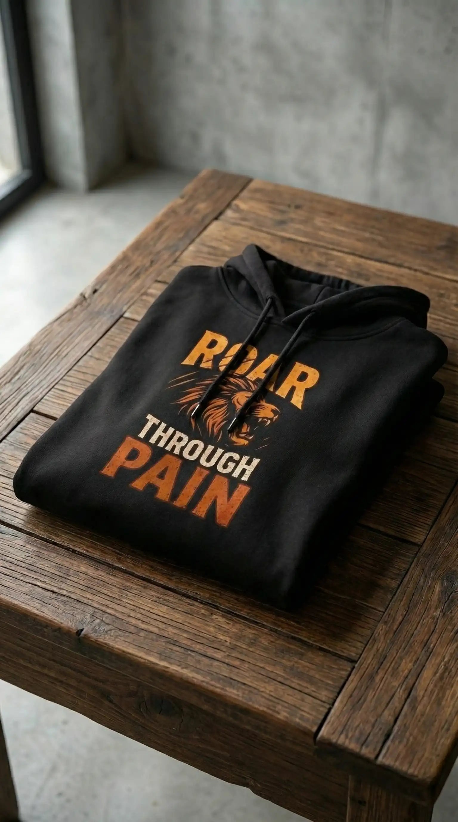Roar Through Pain — Unisex Premium Oversized Hoodie