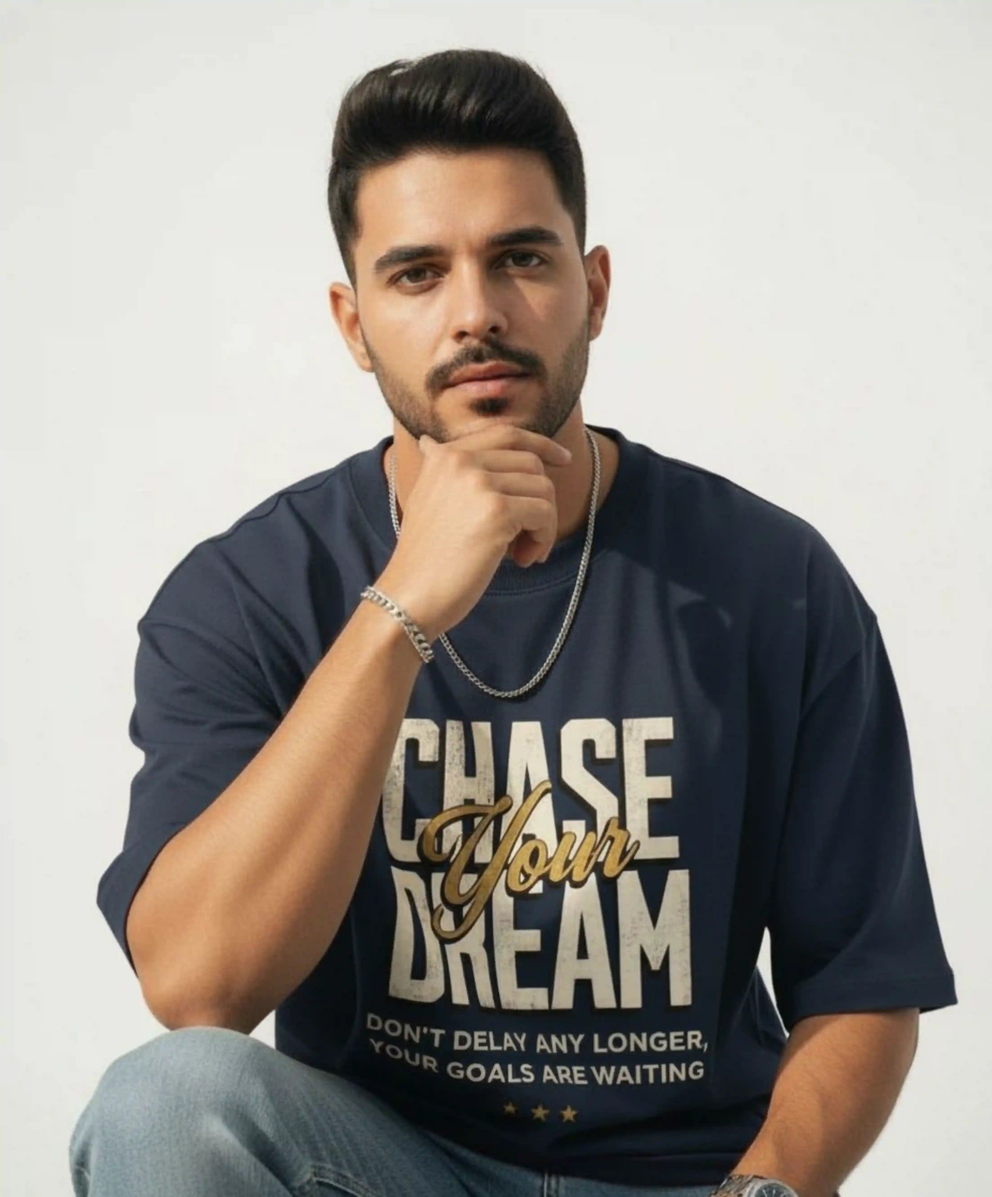 Chase Your Dreams | Unisex Premium Oversized T-Shirt – Heavyweight Streetwear