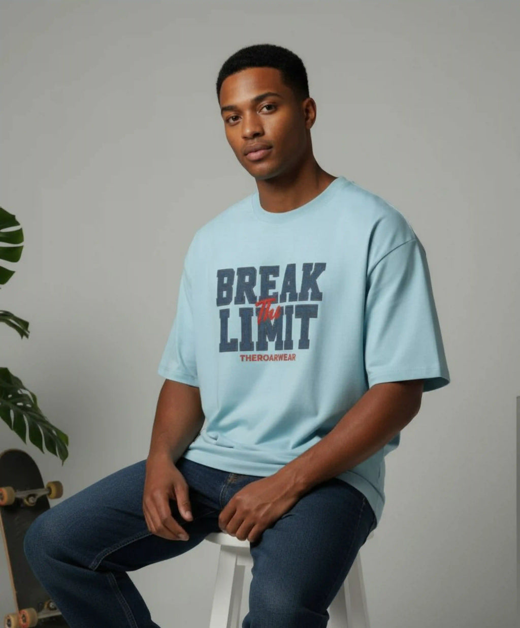 Break the Limit | Unisex Premium Oversized T-Shirt – Heavyweight Streetwear
