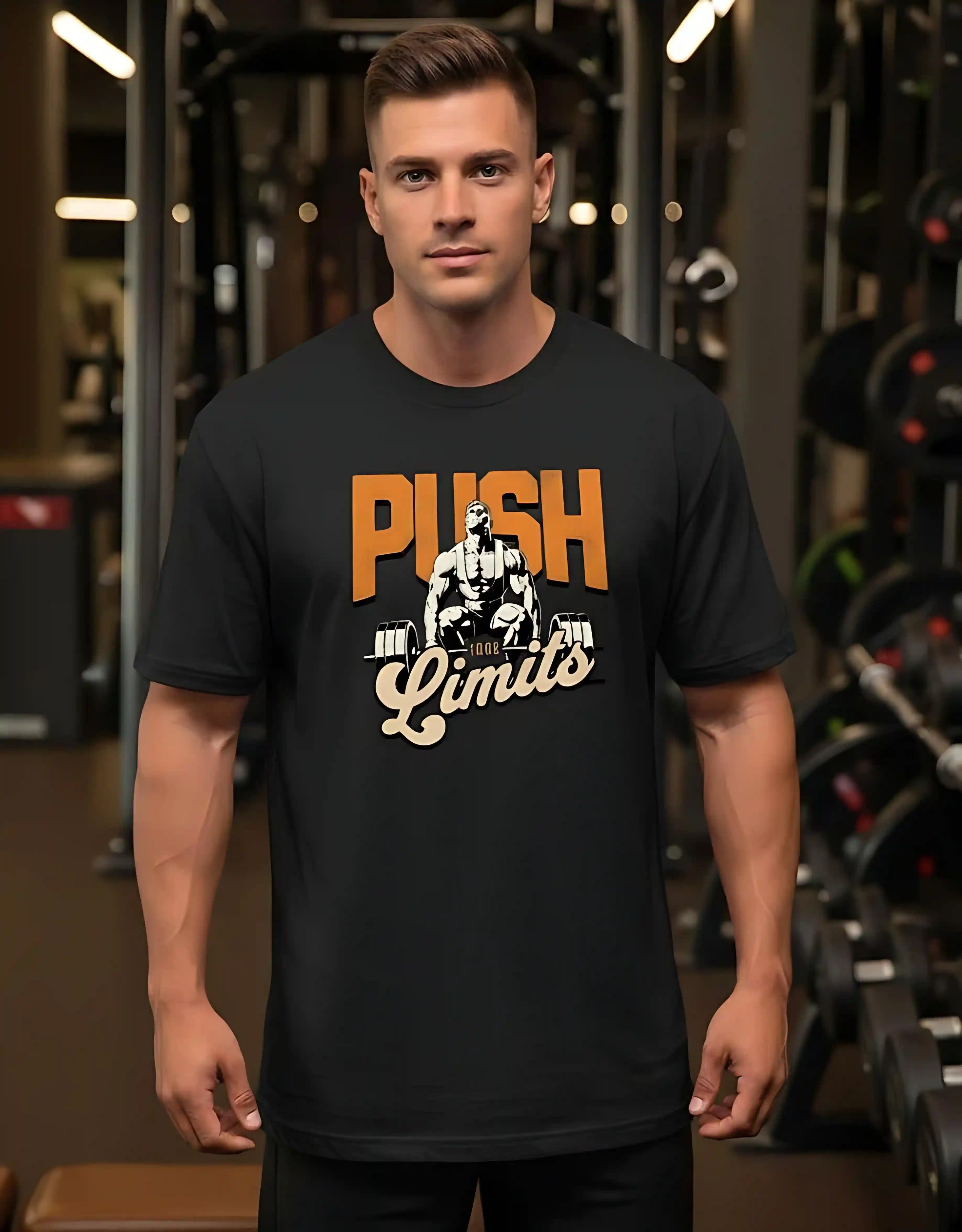 Push Your Limits | Unisex Premium Oversized T-Shirt – Heavyweight Streetwear