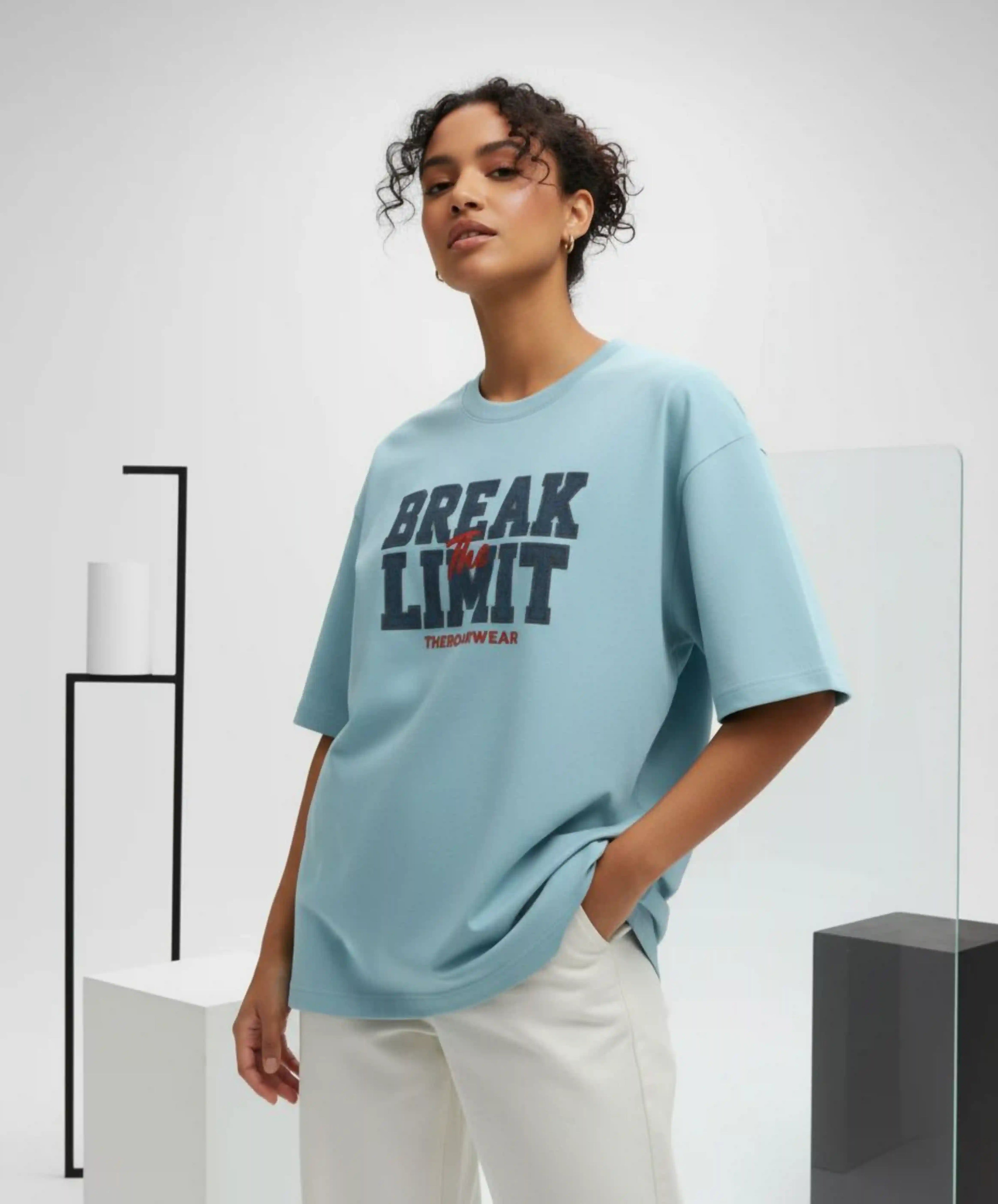 Break the Limit | Unisex Premium Oversized T-Shirt – Heavyweight Streetwear