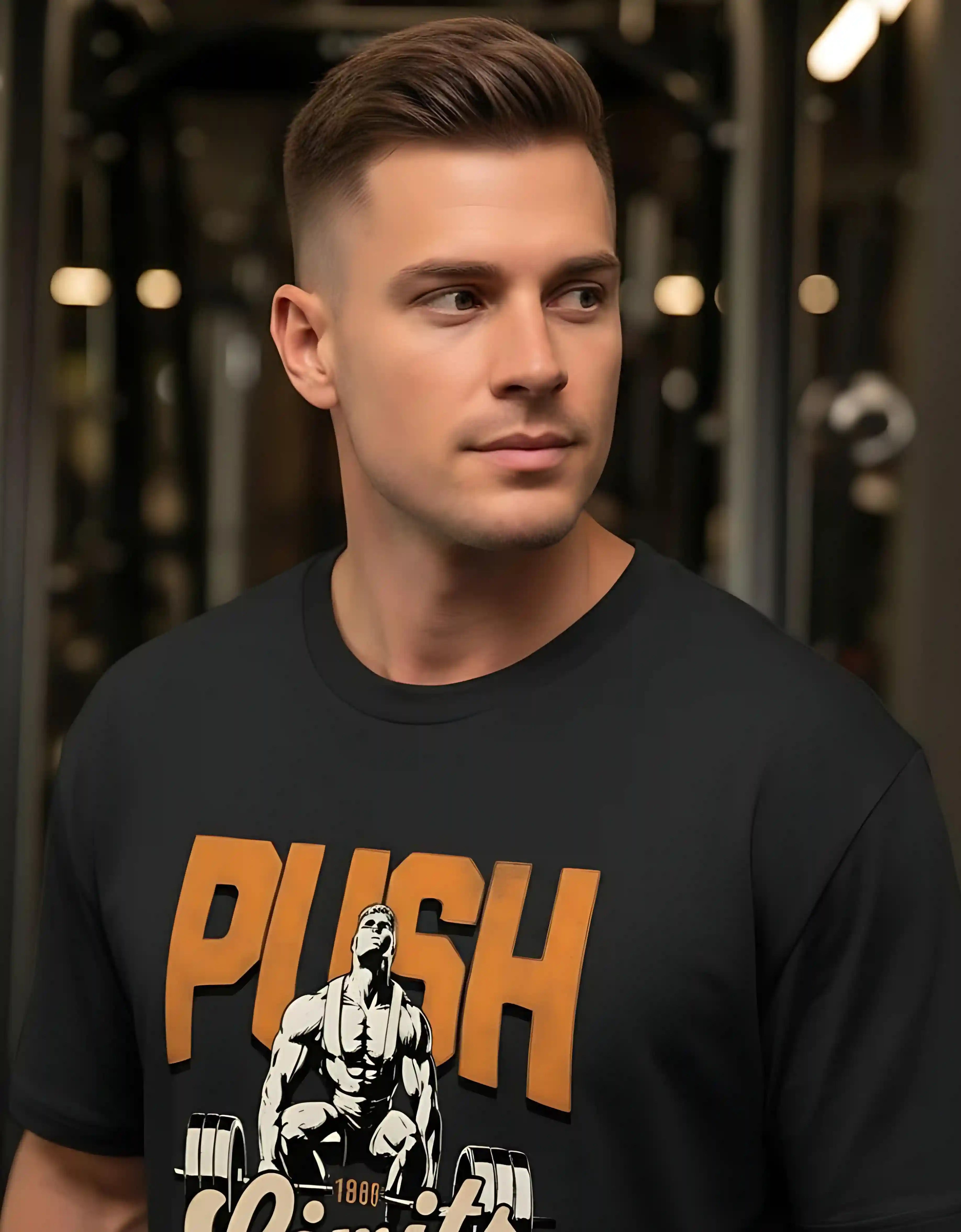 Push Your Limits | Unisex Premium Oversized T-Shirt – Heavyweight Streetwear