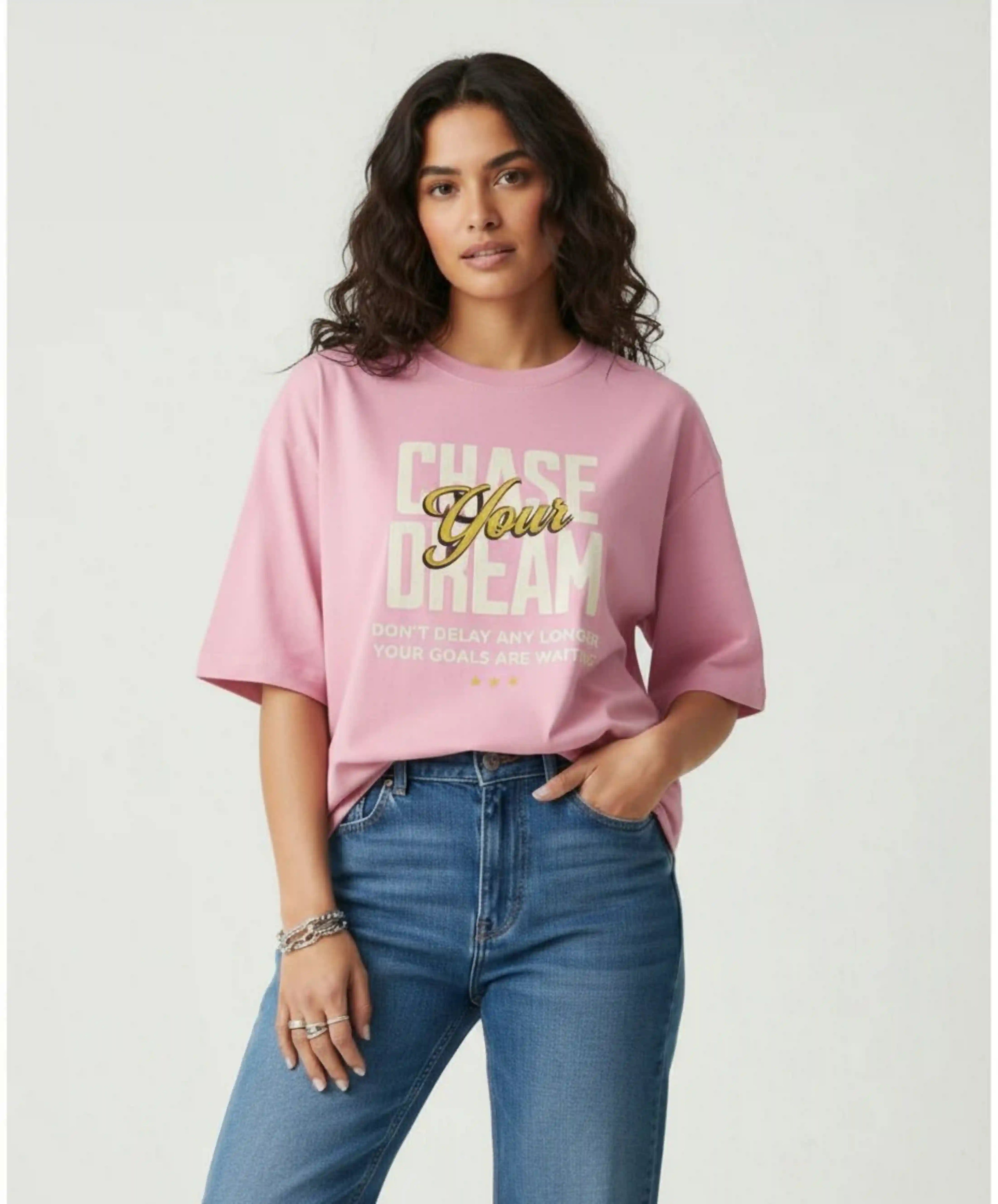 Chase Your Dreams | Unisex Premium Oversized T-Shirt – Heavyweight Streetwear