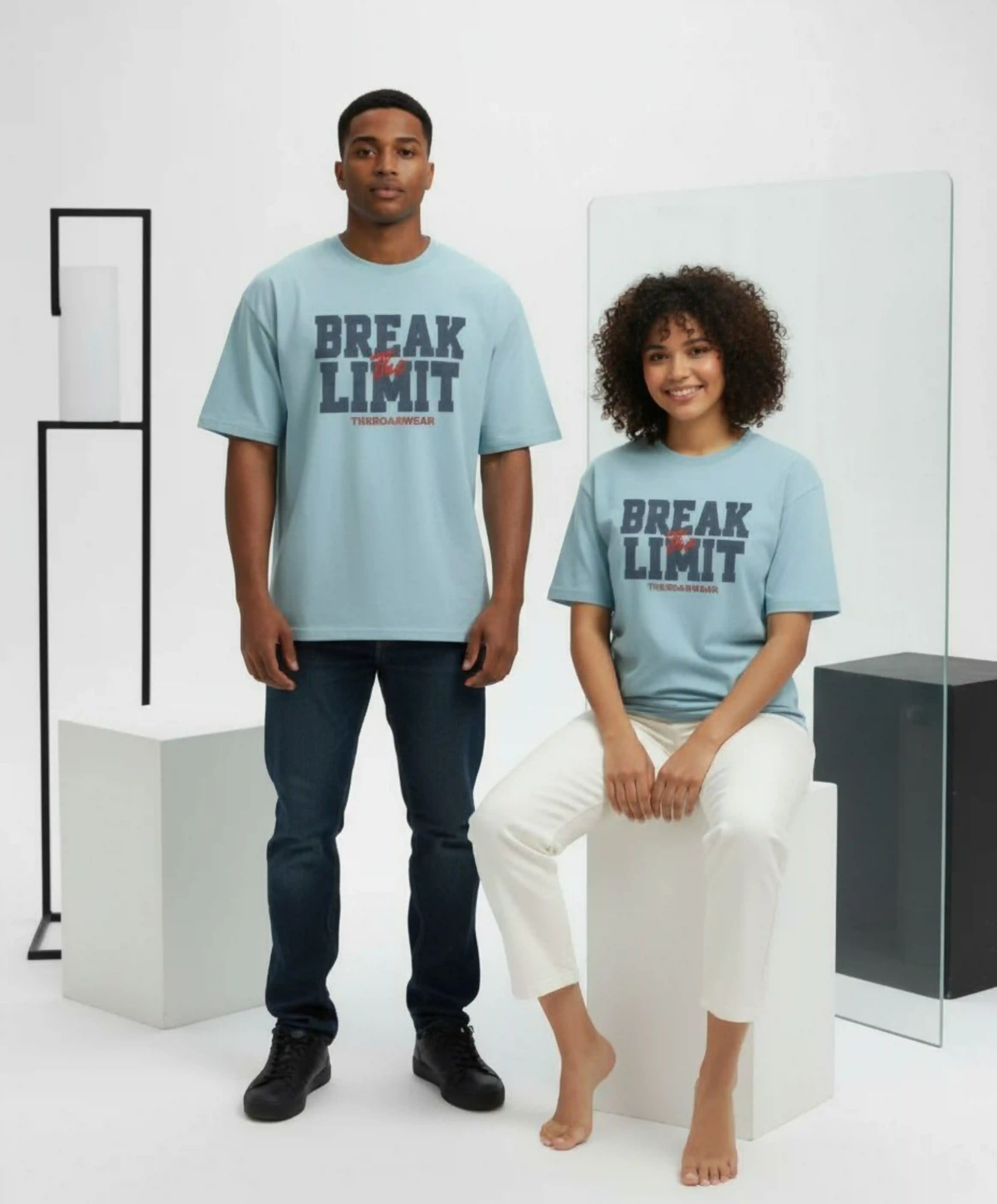 Break the Limit | Unisex Premium Oversized T-Shirt – Heavyweight Streetwear