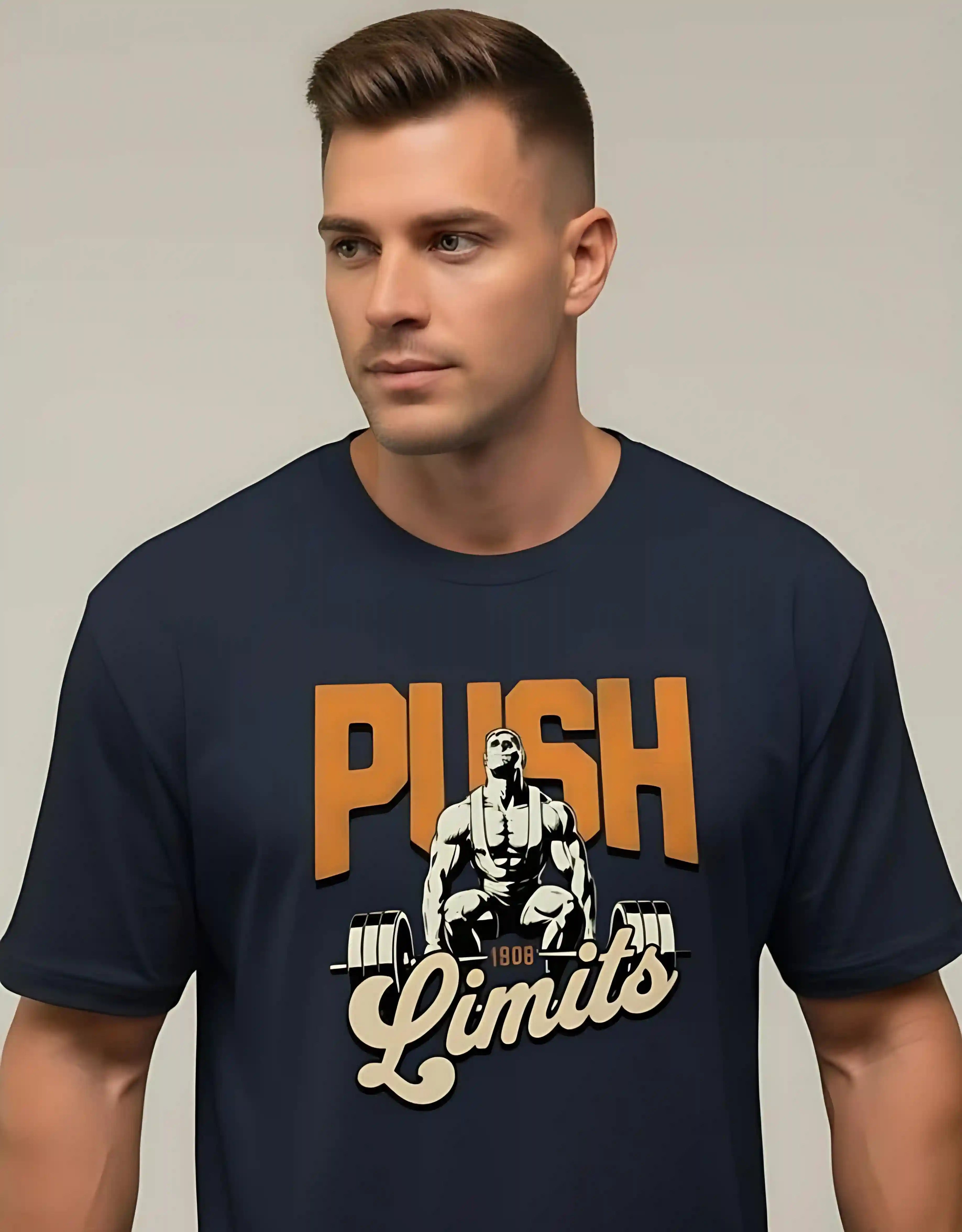 Push Your Limits | Unisex Premium Oversized T-Shirt – Heavyweight Streetwear