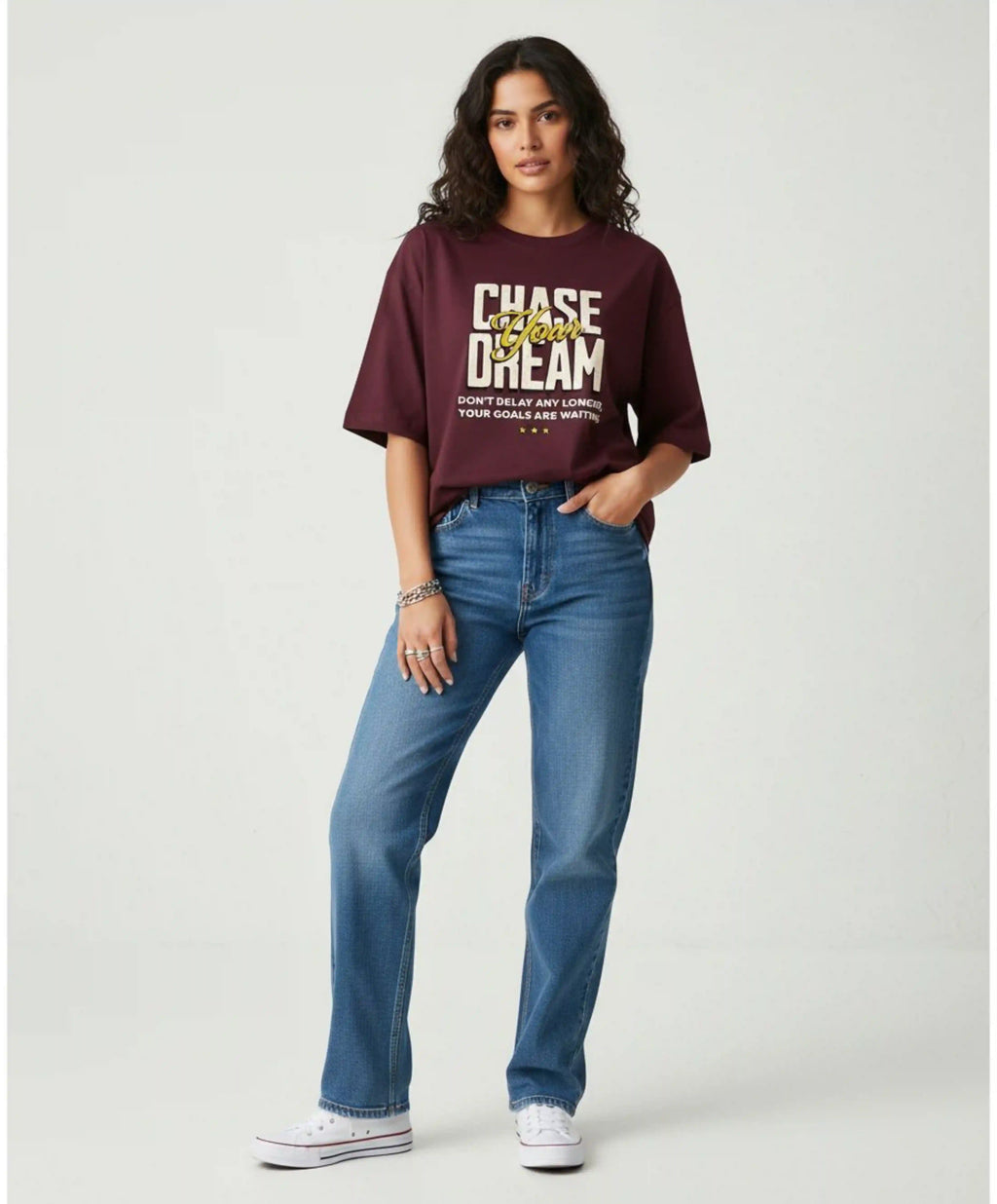 Chase Your Dreams | Unisex Premium Oversized T-Shirt – Heavyweight Streetwear