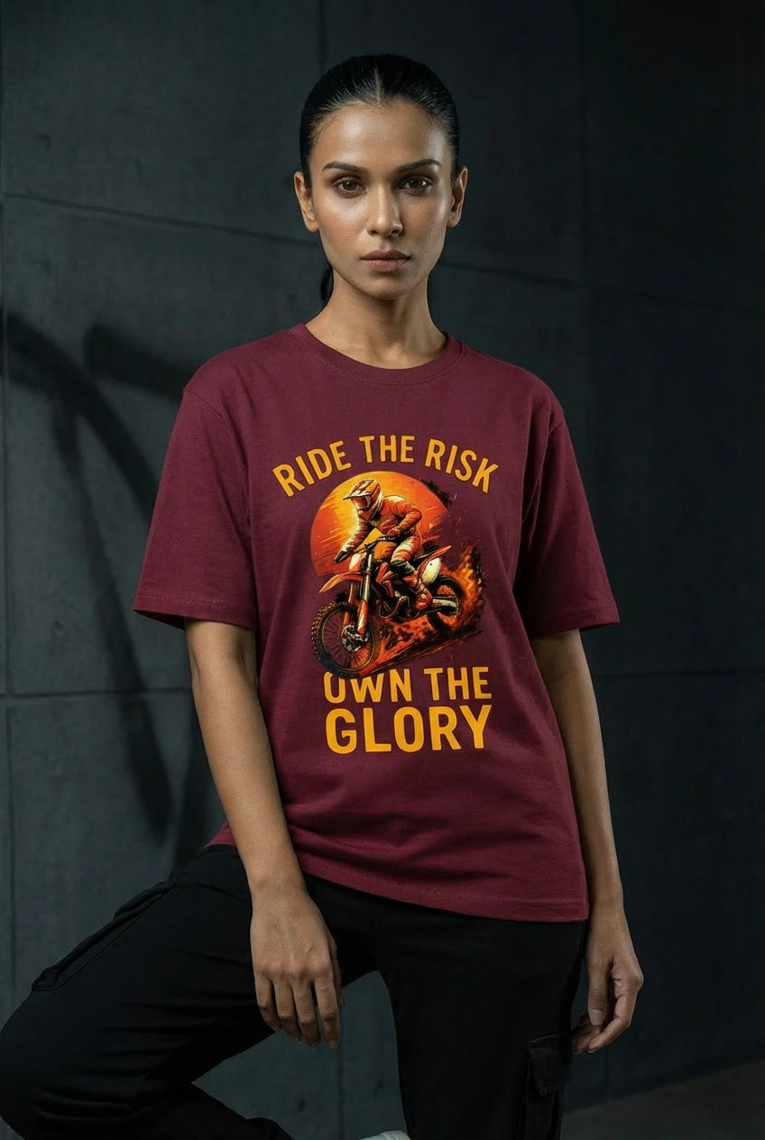 Ride the Risk — Unisex Premium Oversized T-Shirt