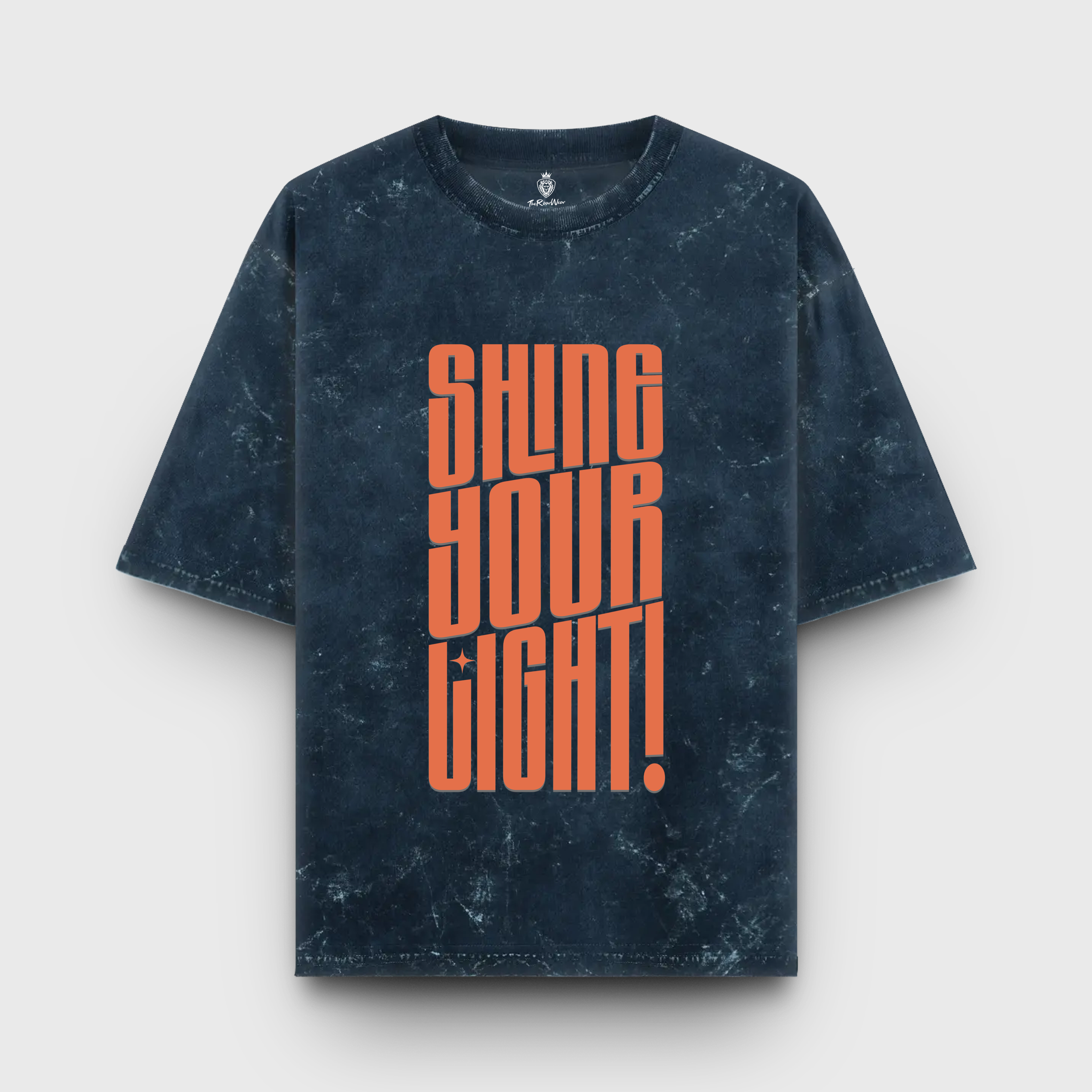 Shine Your Light | Retro Acid Wash Oversized Tee | Unisex | Midweight