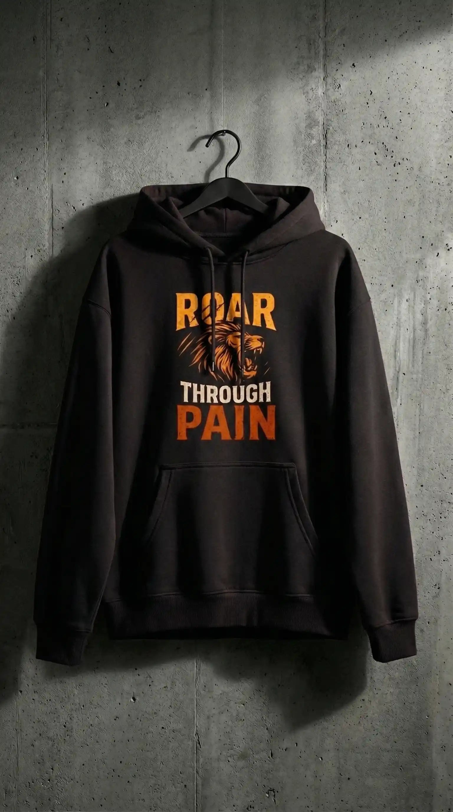 Roar Through Pain — Unisex Premium Oversized Hoodie