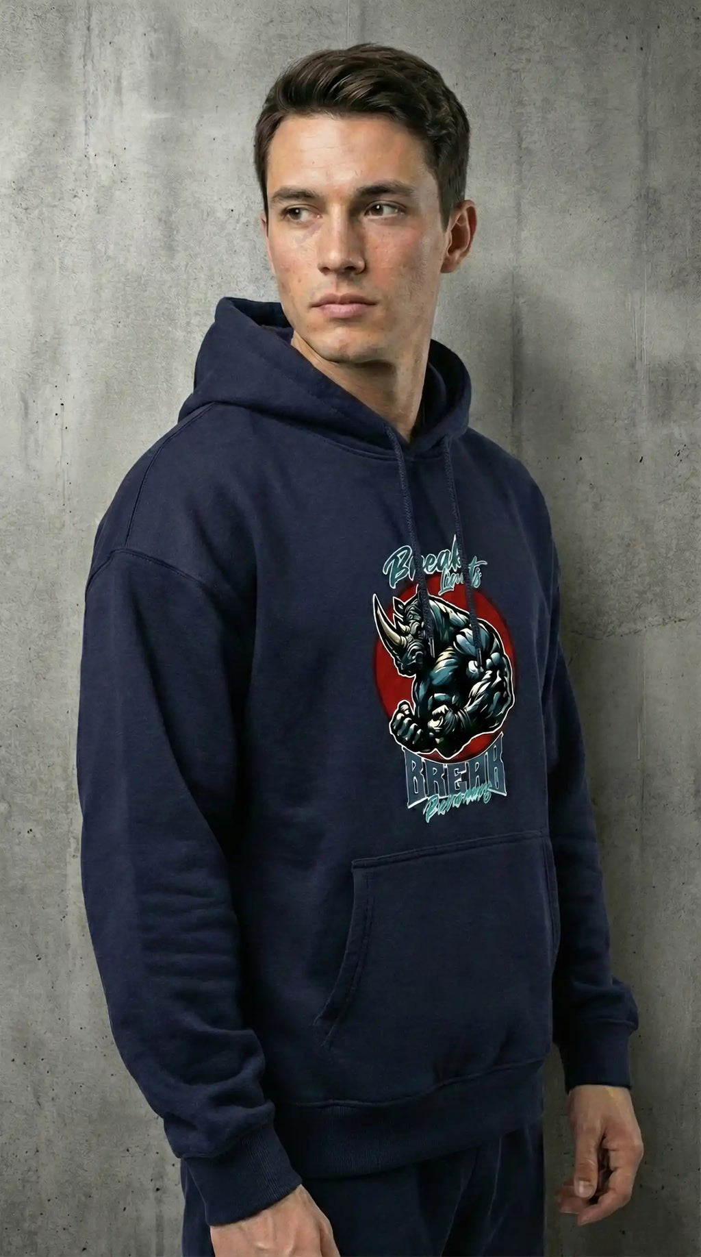 Break Limits Break Barriers — Unisex Premium Oversized Hoodie