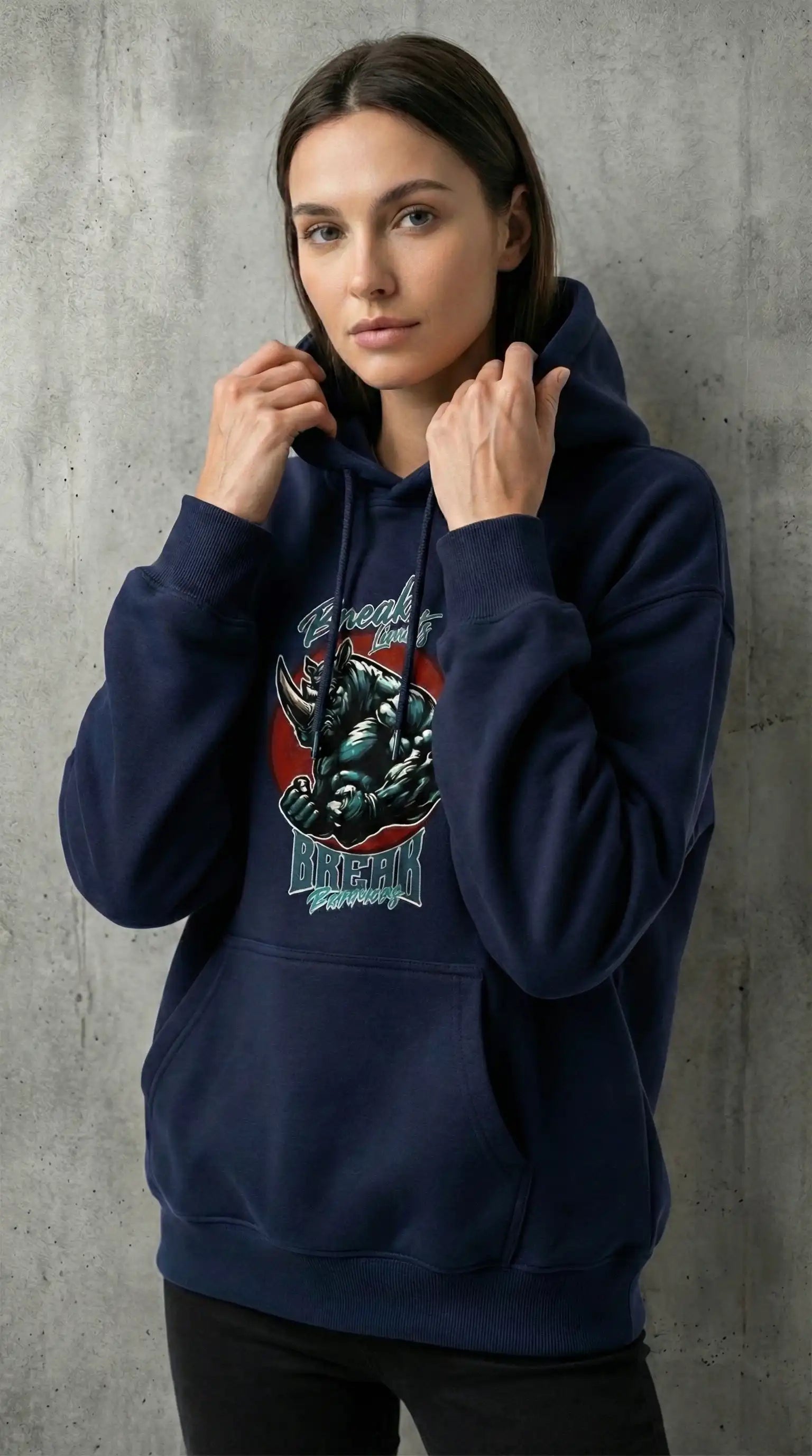 Break Limits Break Barriers — Unisex Premium Oversized Hoodie