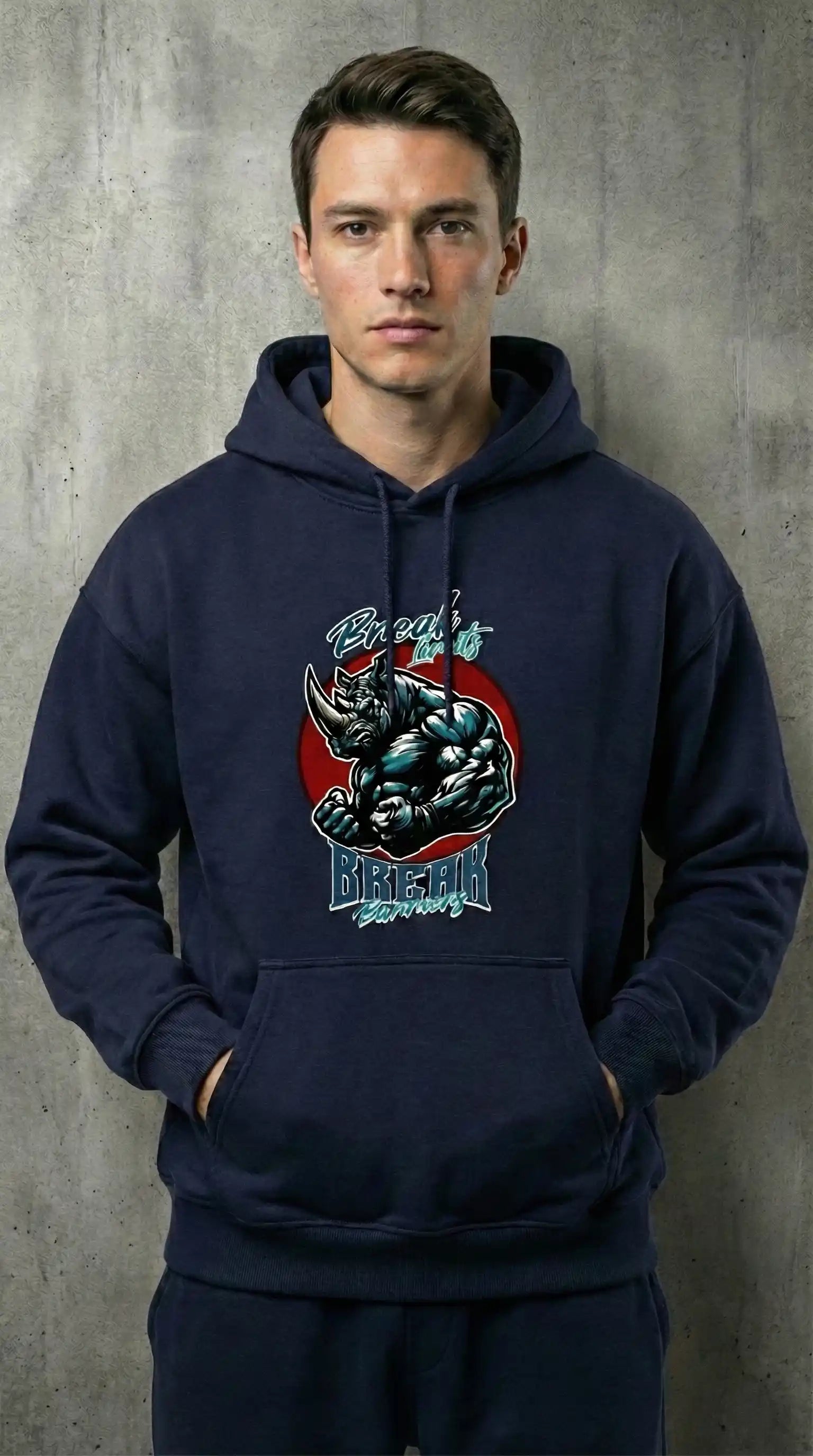 Break Limits Break Barriers — Unisex Premium Oversized Hoodie