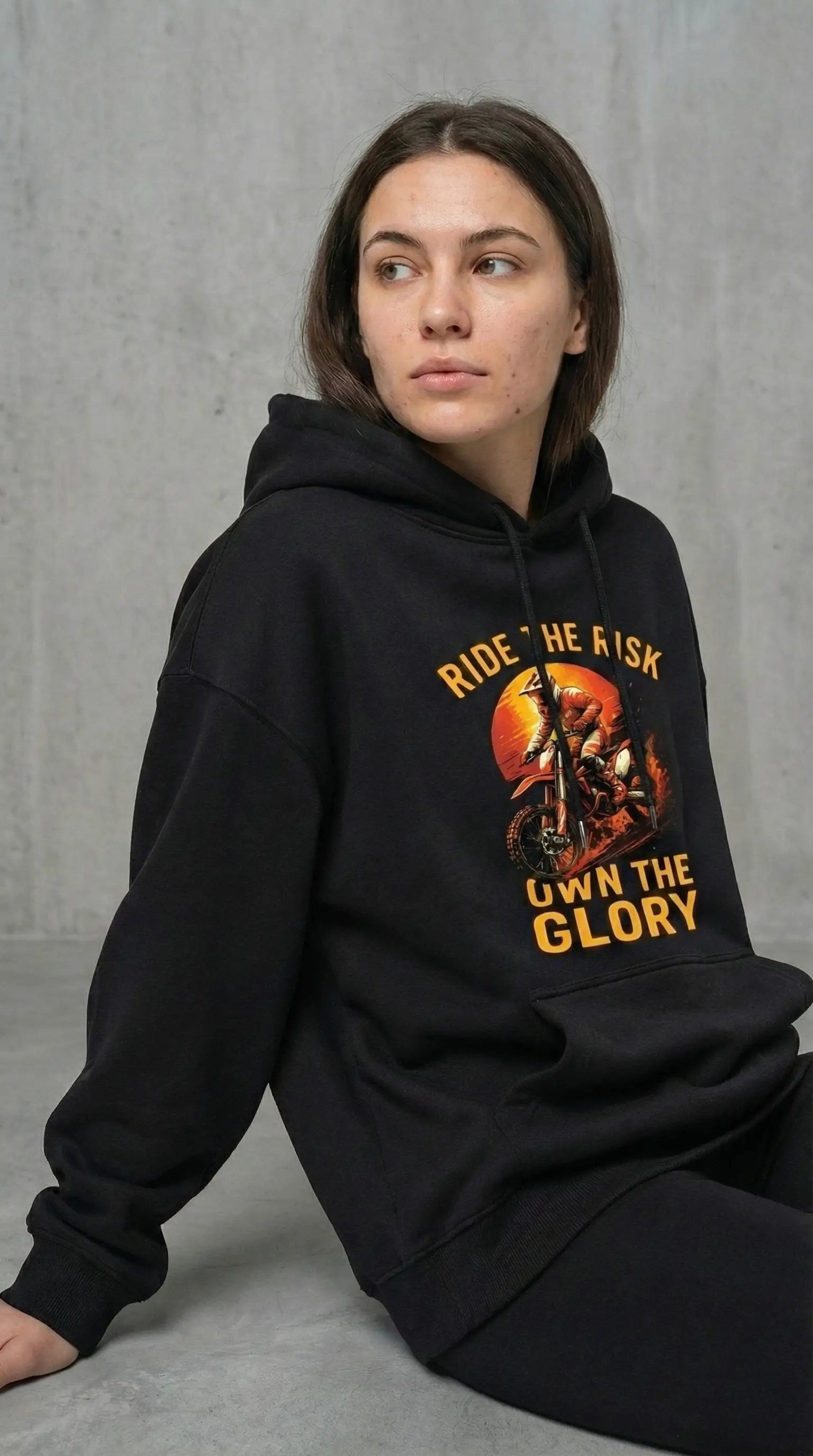 Ride the Risk — Unisex Premium Oversized Hoodie