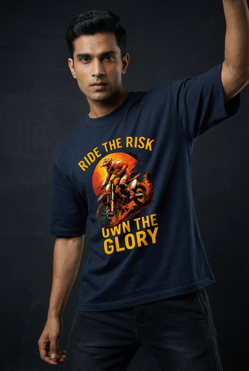 Ride the Risk — Unisex Premium Oversized T-Shirt