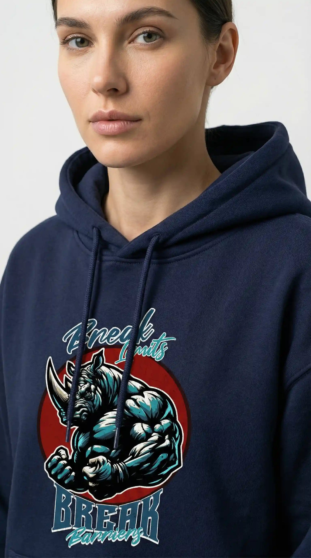 Break Limits Break Barriers — Unisex Premium Oversized Hoodie