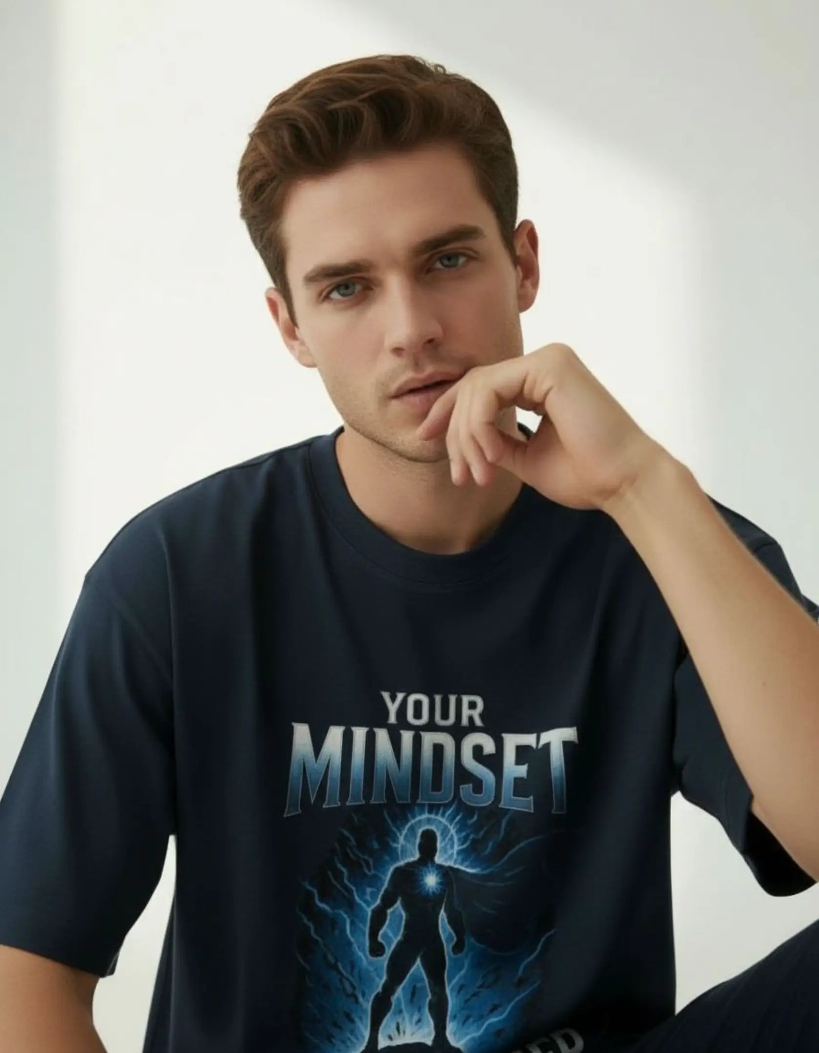 Your Mindset is Your Superpower | Unisex Premium Oversized T-Shirt – Heavyweight Streetwear