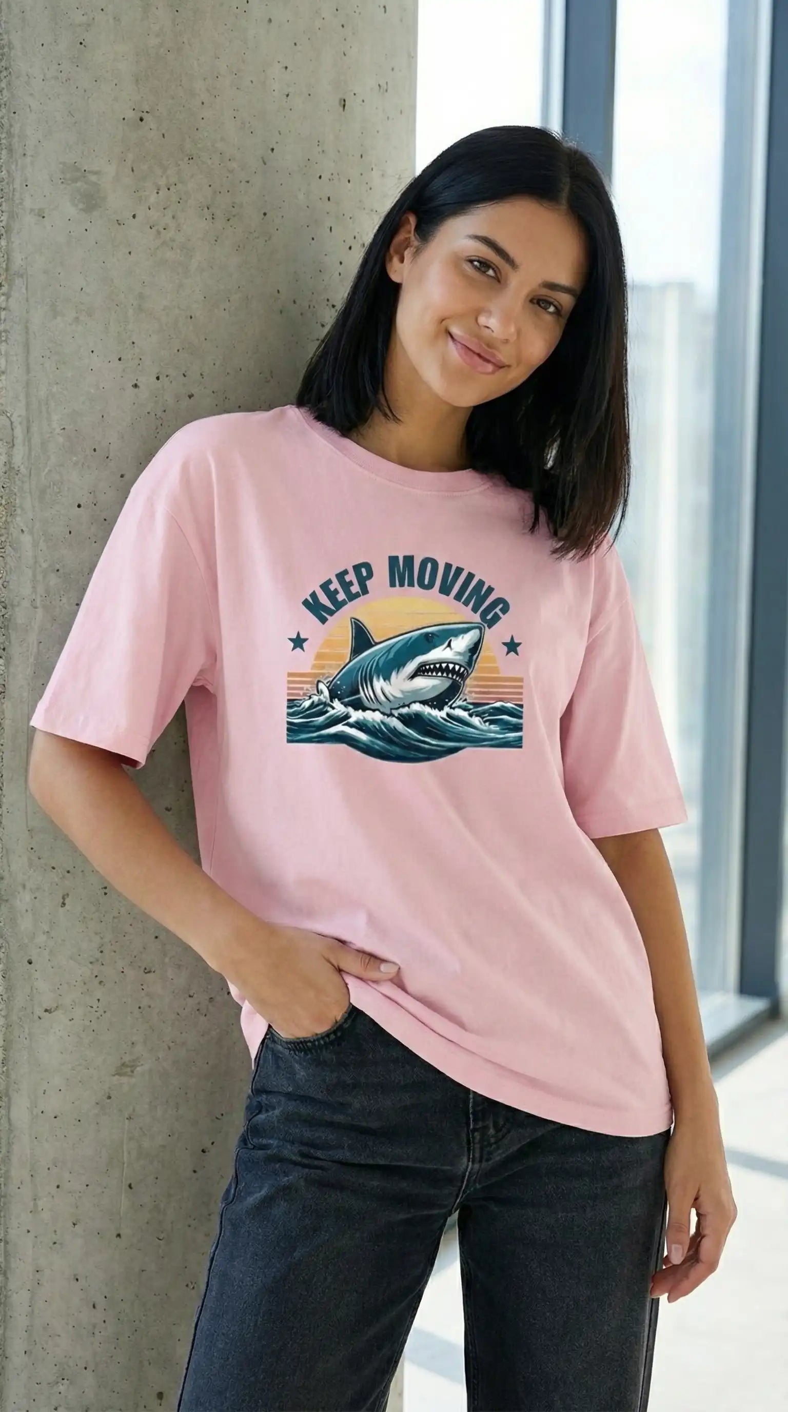 Keep Moving — Unisex Premium Oversized T-Shirt