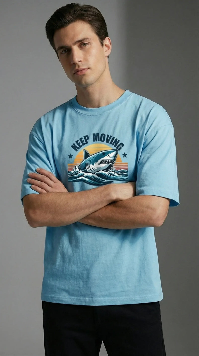 Keep Moving — Unisex Premium Oversized T-Shirt