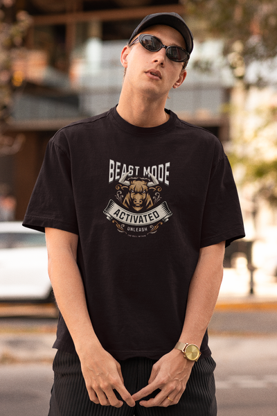 Beast Mode Activated | Unisex Premium Oversized T-Shirt – Heavyweight Streetwear