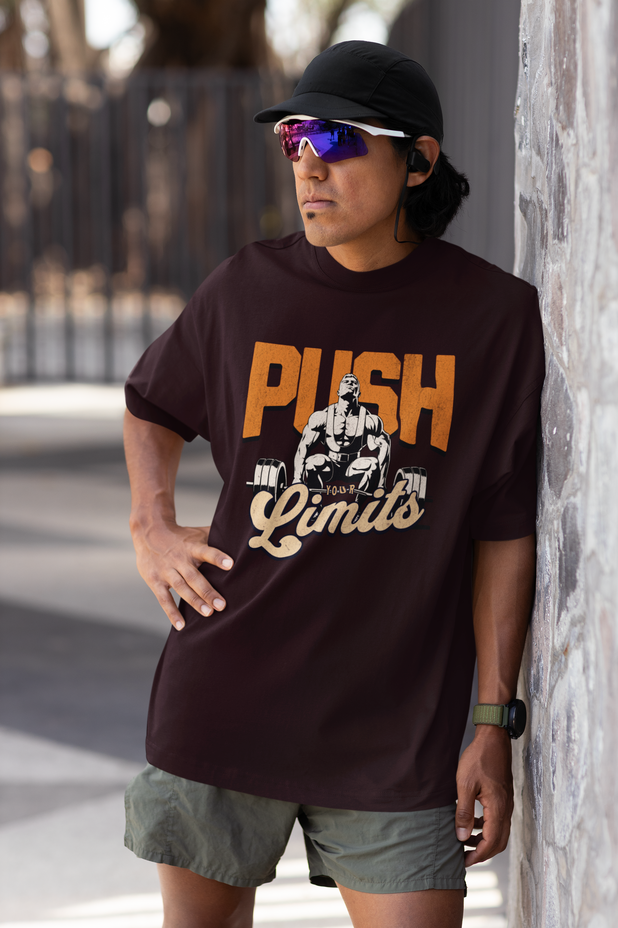 Push Your Limits | Unisex Premium Oversized T-Shirt – Heavyweight Streetwear