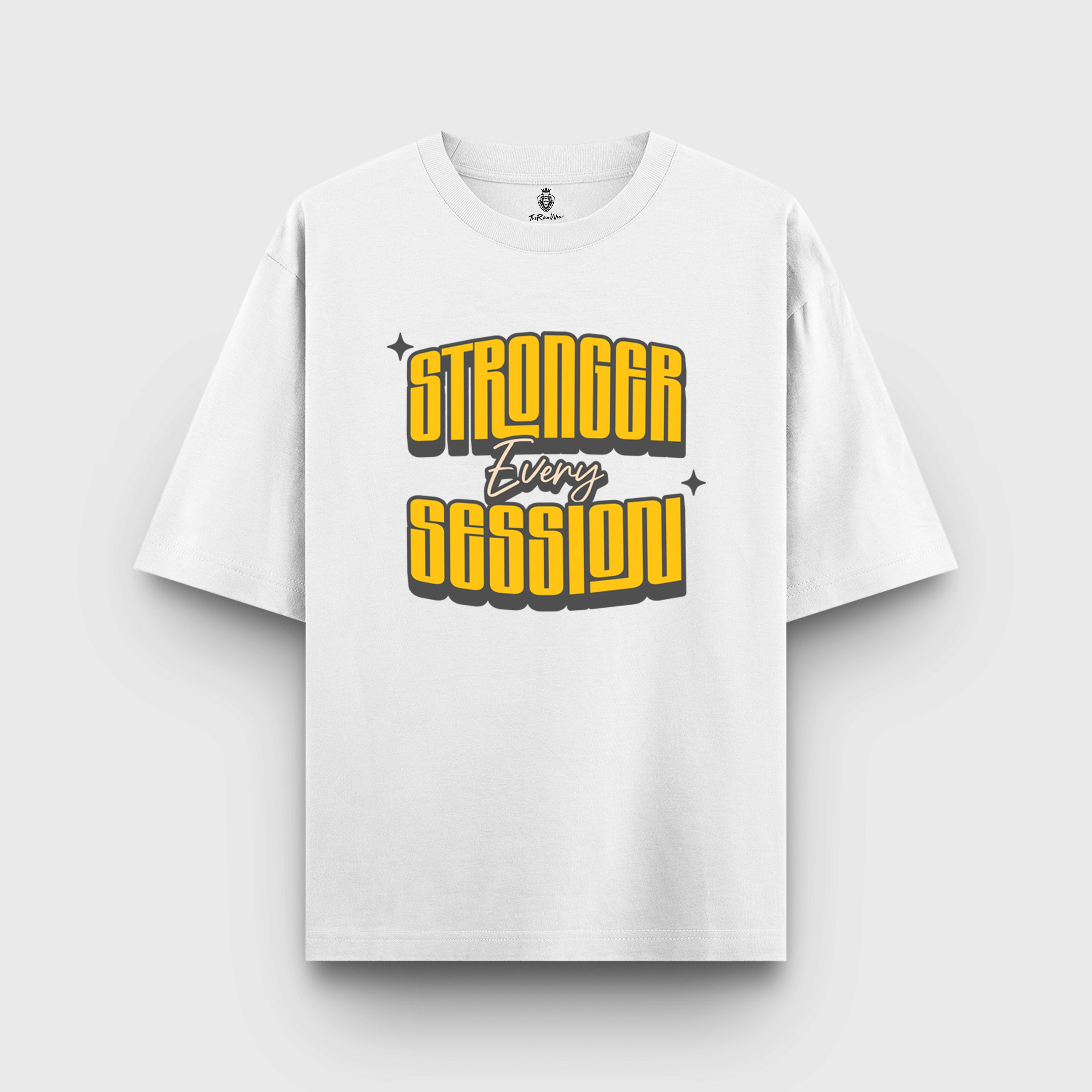 Stronger Every session | Unisex Premium Oversized T-Shirt – Heavyweight Streetwear